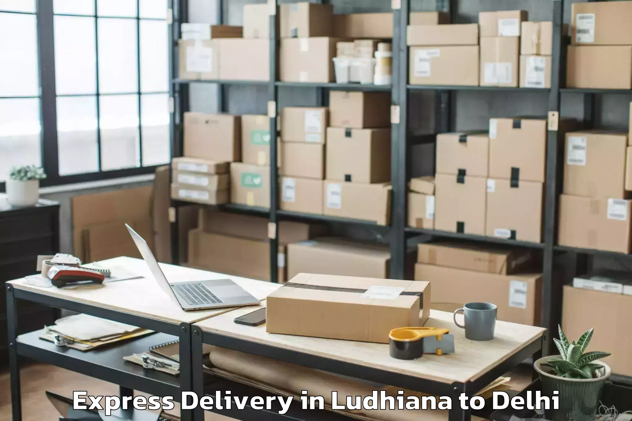 Quality Ludhiana to Flatted Factory Complex Okhla Express Delivery